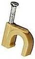 1/4" Tan Nail on Clamp for 1/4" Tubing